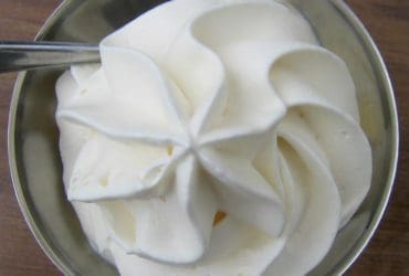 Crème chantilly inratable