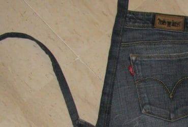 Transformer un vieux jeans en tablier de cuisine