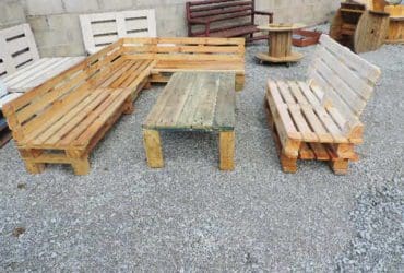 Fabrication d'un salon de jardin en palettes