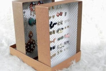 DIY : Créez un Rangement pour Boucles d'Oreilles avec une Boîte en Carton