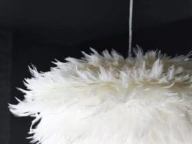 Luminaire en plumes