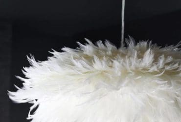 Luminaire en plumes