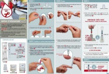 Mode d'utilisation de l'auto-test de dépistage du VIH