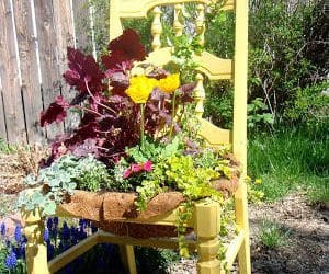 Transformer une chaise en jardinière