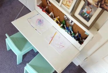 Bureau tableau 2 en 1 pour chambre enfant