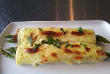 Recette de crêpes gratinées jambon asperges fromage