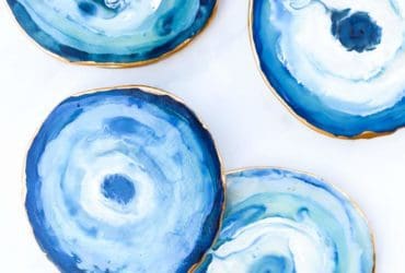 Une autre façon de faire des sous-verres Agate