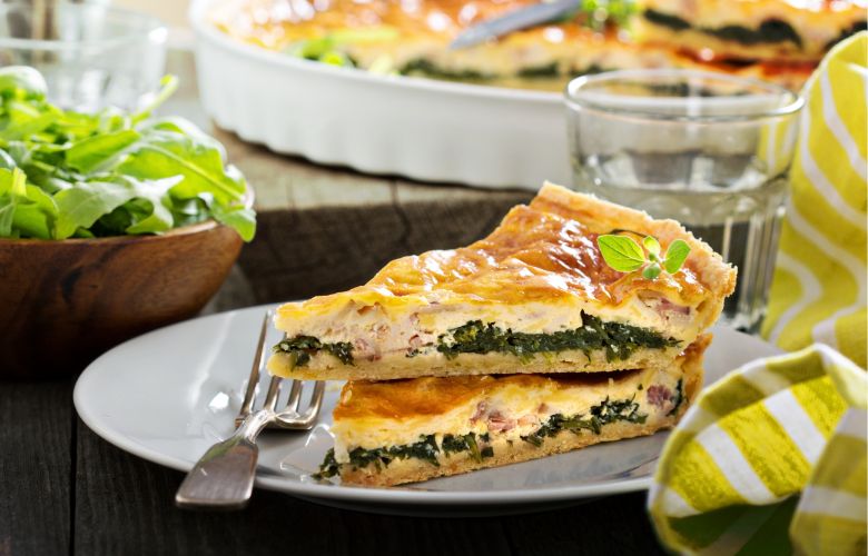 Quiche aux épinards et fromage de chèvre