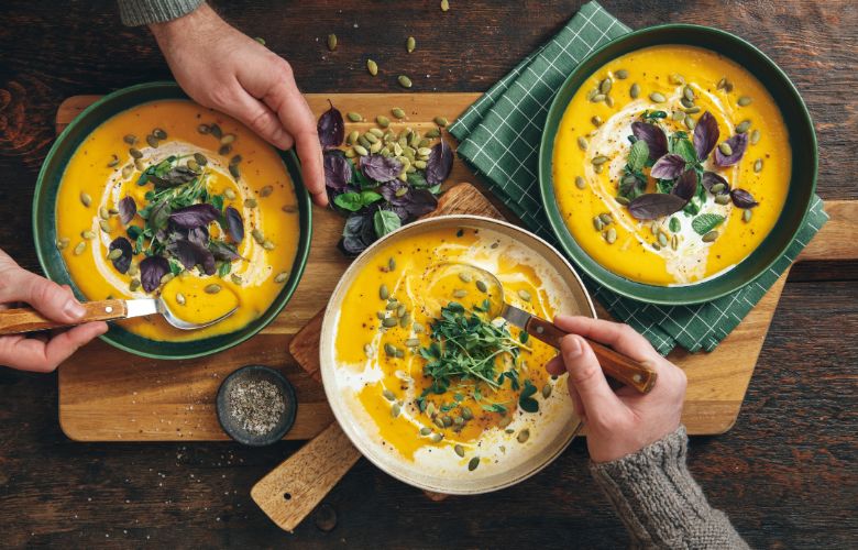 soupe de légumes veloutée